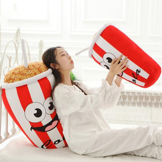 HKM-220243 Coke Cup Plush Pillow – Soft and Cozy Decorative Cushion