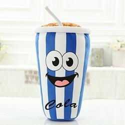HKM-220243 Coke Cup Plush Pillow – Soft and Cozy Decorative Cushion