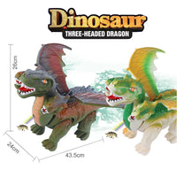HKM-220371 Electric Walking Simulation Dinosaur Toy with Light Projection and Raw Egg for Children
