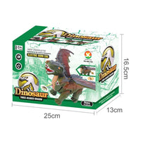 HKM-220371 Electric Walking Simulation Dinosaur Toy with Light Projection and Raw Egg for Children