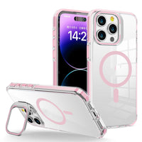 HKM-220371 Transparent Metal Invisible Frame Bracket for iPhone 11, 12, 13, 14 Series with Magnetic Suction and Anti-Fingerprint Features