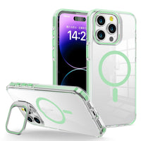 HKM-220371 Transparent Metal Invisible Frame Bracket for iPhone 11, 12, 13, 14 Series with Magnetic Suction and Anti-Fingerprint Features
