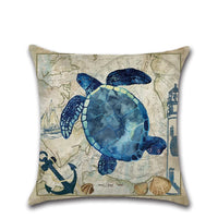 HKM-220819 Soft Plush Turtle Cushion Cover, 45x45cm, Digital Print Design