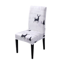 HKM-220883 Universal Christmas Elastic Chair Cover in Festive Designs - Polyester and Spandex Blend