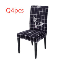 HKM-220883 Universal Christmas Elastic Chair Cover in Festive Designs - Polyester and Spandex Blend