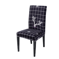 HKM-220883 Universal Christmas Elastic Chair Cover in Festive Designs - Polyester and Spandex Blend