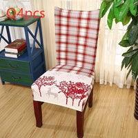 HKM-220883 Universal Christmas Elastic Chair Cover in Festive Designs - Polyester and Spandex Blend