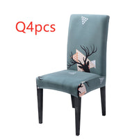 HKM-220883 Universal Christmas Elastic Chair Cover in Festive Designs - Polyester and Spandex Blend