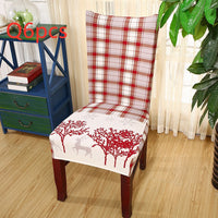HKM-220883 Universal Christmas Elastic Chair Cover in Festive Designs - Polyester and Spandex Blend