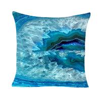 HKM-220947 Marbled Geometric Peach Skin Pillowcase in Various Colors and Sizes