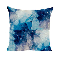HKM-220947 Marbled Geometric Peach Skin Pillowcase in Various Colors and Sizes