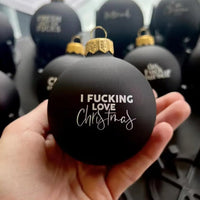 HKM-221075 Funny Black Christmas Ornament - Plastic Decoration, 6cm x 4cm