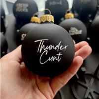 HKM-221075 Funny Black Christmas Ornament - Plastic Decoration, 6cm x 4cm