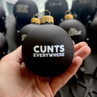 HKM-221075 Funny Black Christmas Ornament - Plastic Decoration, 6cm x 4cm