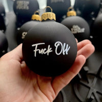 HKM-221075 Funny Black Christmas Ornament - Plastic Decoration, 6cm x 4cm