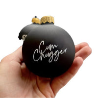 HKM-221075 Funny Black Christmas Ornament - Plastic Decoration, 6cm x 4cm
