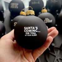 HKM-221075 Funny Black Christmas Ornament - Plastic Decoration, 6cm x 4cm