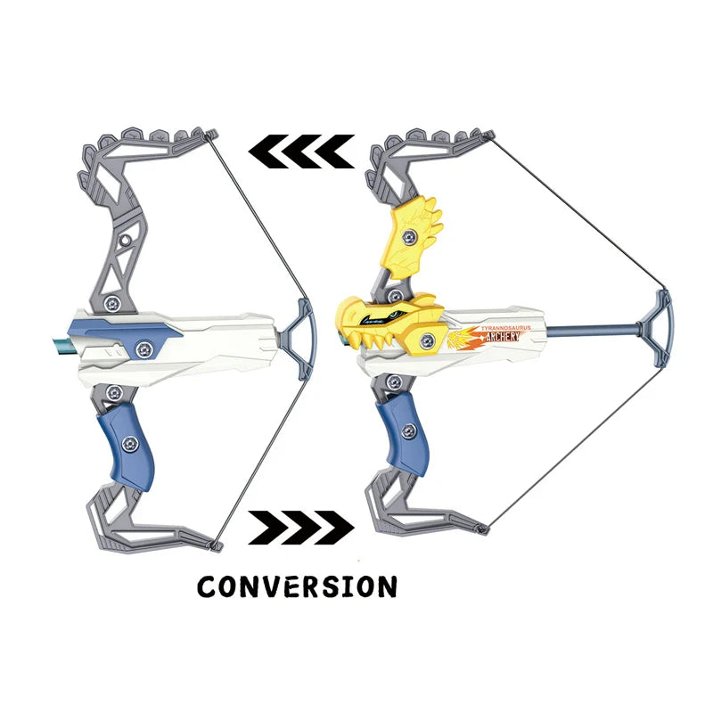 HKM-221075 Soft Dart Bow and Arrow Target Game for Kids Ages 2-7 - Outdoor Sports Fun