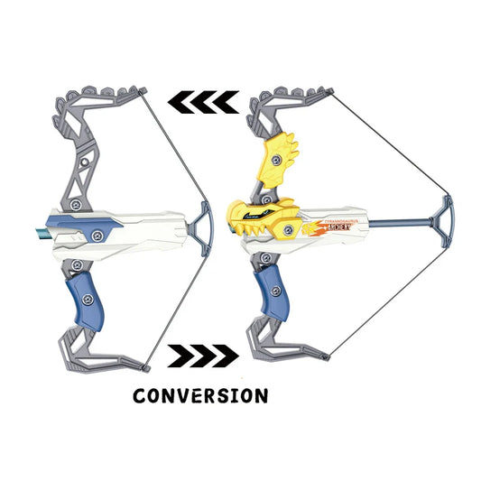 HKM-221075 Soft Dart Bow and Arrow Target Game for Kids Ages 2-7 - Outdoor Sports Fun