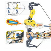 HKM-221075 Soft Dart Bow and Arrow Target Game for Kids Ages 2-7 - Outdoor Sports Fun