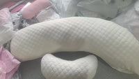 HKM-221075 Water Cube Pure Cotton Pregnancy Pillow – H-Type U-Type Dual-Use Design with Polyester Fiber Filling