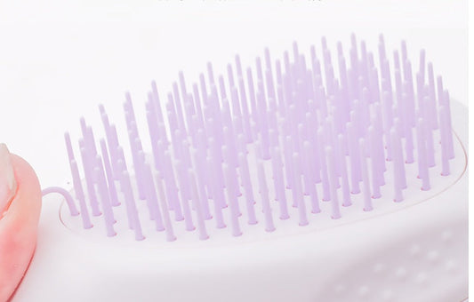 HKM-221203 Cat Hair Removal Brush - ABS Pet Grooming Tool with Plastic Comb, 7.2 x 10.6 x 4.2 CM