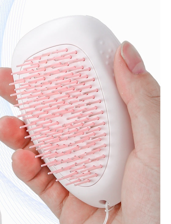 HKM-221203 Cat Hair Removal Brush - ABS Pet Grooming Tool with Plastic Comb, 7.2 x 10.6 x 4.2 CM
