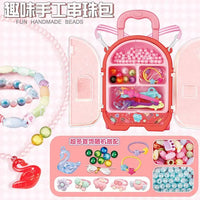 HKM-221267 Portable Kids Makeup Kit with Organic Eyeshadow, Lip Gloss, Nail Polish, and Makeup Bags