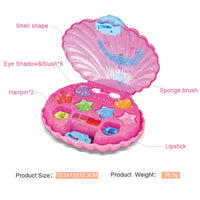 HKM-221267 Portable Kids Makeup Kit with Organic Eyeshadow, Lip Gloss, Nail Polish, and Makeup Bags