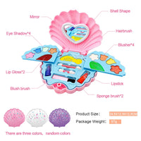 HKM-221267 Portable Kids Makeup Kit with Organic Eyeshadow, Lip Gloss, Nail Polish, and Makeup Bags