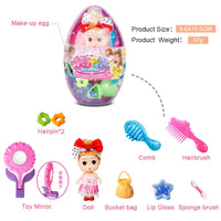 HKM-221267 Portable Kids Makeup Kit with Organic Eyeshadow, Lip Gloss, Nail Polish, and Makeup Bags