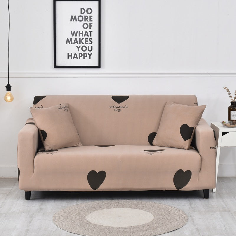 HKM-221331 Elastic Sofa Cover - Modern Polyester Blend for Various Sofa Sizes