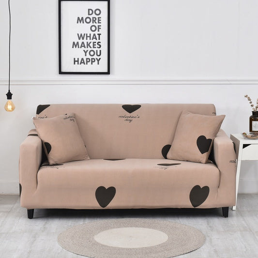 HKM-221331 Elastic Sofa Cover - Modern Polyester Blend for Various Sofa Sizes
