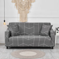 HKM-221331 Elastic Sofa Cover - Modern Polyester Blend for Various Sofa Sizes