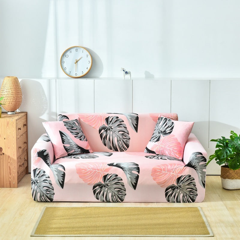 HKM-221331 Elastic Sofa Cover - Modern Polyester Blend for Various Sofa Sizes
