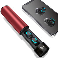 HKM-221331 Wireless Bluetooth Headset for Sports and Running - TWS Double Ear Design, 4 Hours Playtime, Charging Case Included