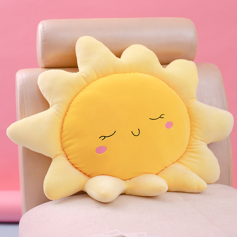 HKM-221395 Cute Sun Cloud Plush Doll - Super Soft Spandex with Down Cotton Filling, Available in 30cm, 45cm, 55cm Sizes