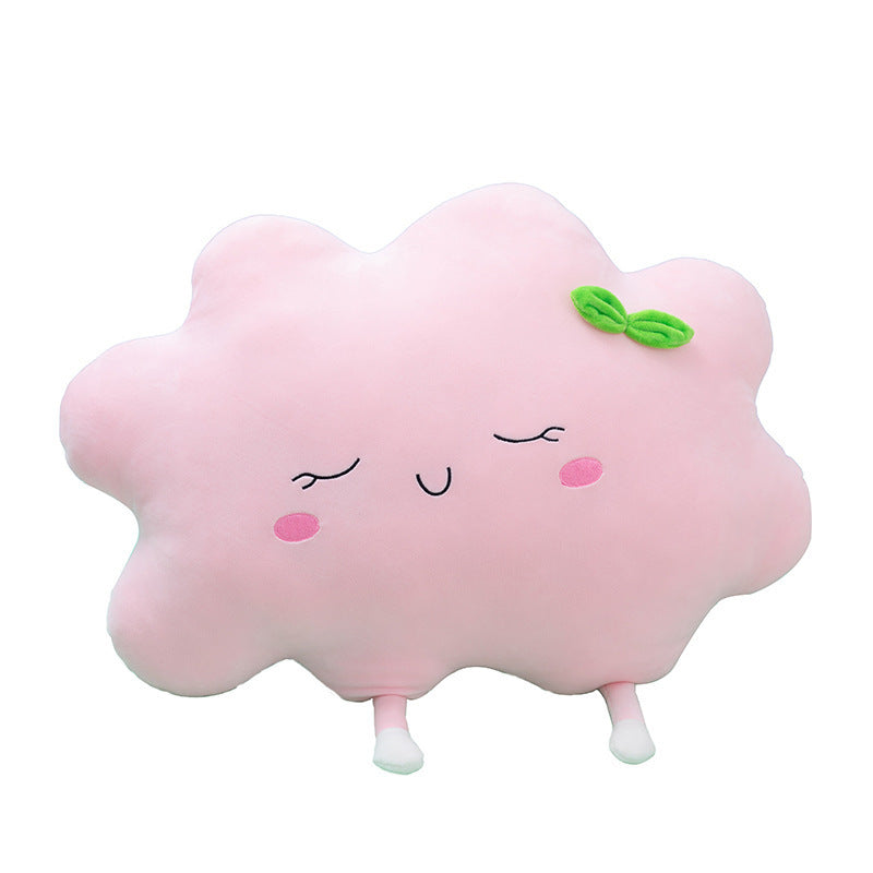 HKM-221395 Cute Sun Cloud Plush Doll - Super Soft Spandex with Down Cotton Filling, Available in 30cm, 45cm, 55cm Sizes