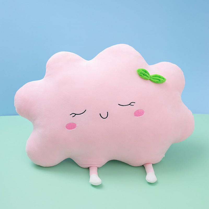 HKM-221395 Cute Sun Cloud Plush Doll - Super Soft Spandex with Down Cotton Filling, Available in 30cm, 45cm, 55cm Sizes