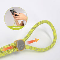 HKM-221459 Adjustable Multi-Color Pet Leash with Zinc Alloy Hooks and Plastic Buckle
