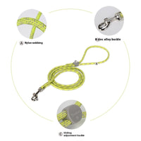 HKM-221459 Adjustable Multi-Color Pet Leash with Zinc Alloy Hooks and Plastic Buckle