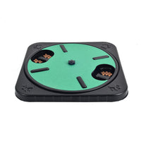 HKM-221715 Interactive 360° Rotating Cat and Dog Scratch Board with Treat Compartments and Claw Trimmer