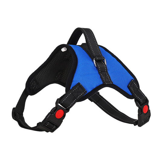 HKM-221779 Double-Layered Breathable Nylon Pet Vest with Traction Rope for Cats and Dogs - Available in Multiple Colors and Sizes