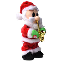 HKM-221843 Dancing Santa Claus Doll - Soft Plush Toy with Music for Christmas Home Decoration