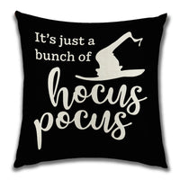 HKM-222099 Cartoon Pumpkin Castle Linen Cushion Cover for Home and Outdoor Decor, 45x45cm