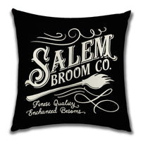 HKM-222099 Cartoon Pumpkin Castle Linen Cushion Cover for Home and Outdoor Decor, 45x45cm