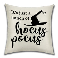 HKM-222099 Cartoon Pumpkin Castle Linen Cushion Cover for Home and Outdoor Decor, 45x45cm