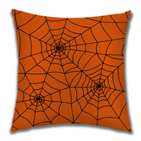 HKM-222099 Cartoon Pumpkin Castle Linen Cushion Cover for Home and Outdoor Decor, 45x45cm