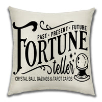 HKM-222099 Cartoon Pumpkin Castle Linen Cushion Cover for Home and Outdoor Decor, 45x45cm