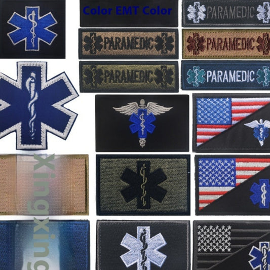 KTX-222099 Embroidered Velcro Armband for Outdoor Sports - Neutral Design, Various Colors Available